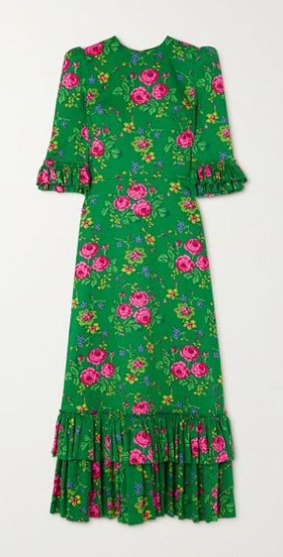 THE VAMPIRE'S WIFE - There's No Place Like Home ruffled tiered floral-print  cotton midi dress