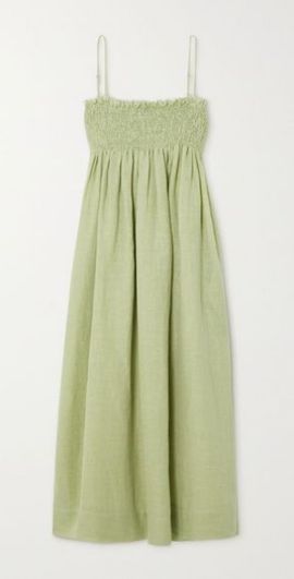 three graces london green dress THREE GRACES LONDON Green & White Size US 8 Midi Dress main image 1