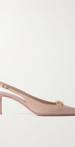 The Bold Edition Vlogo Slingback 60 Rose Cannelle Calfskin