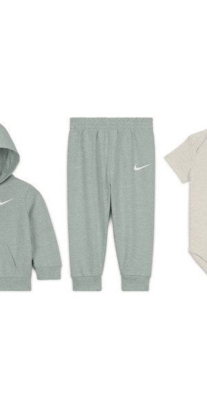 Nike - Baby (0-9M) 3-Piece Bodysuit Set in Multicolor, Size
