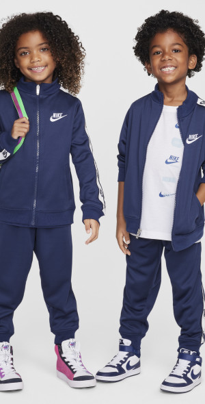 Nike - Dri-FIT Little Kids' Logo Taping 2-Piece Full-Zip Set in