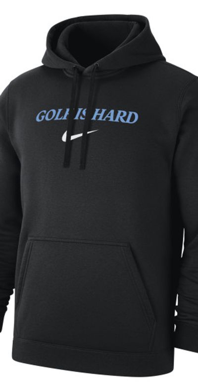 Nike Men's Club Fleece Golf Hoodie in Black, Size: Small
