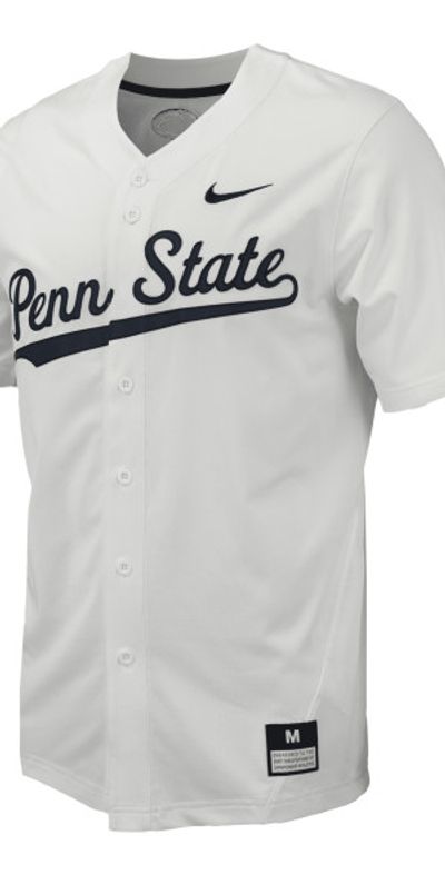 Nike Penn State Men's College Replica Baseball Jersey in White