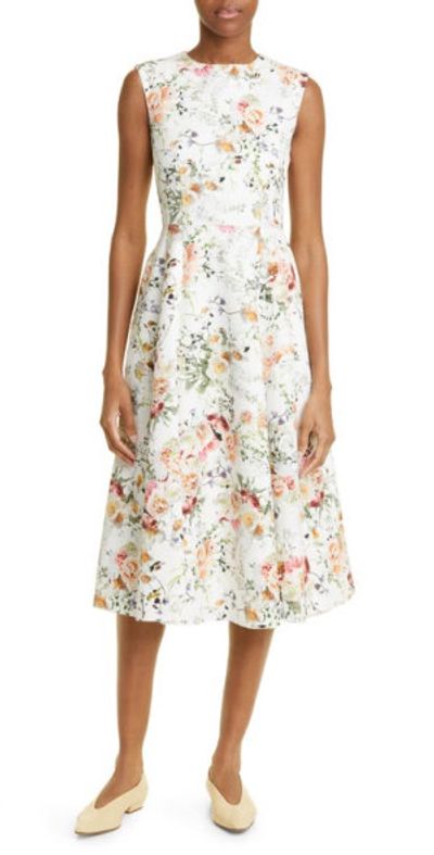 green emerald velvet dress Floral Lace Fit and Flare Dress with Satin Bow – Camille La Vie