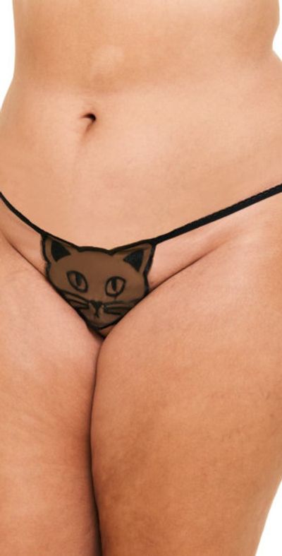Adore Me Adore Me Catira G-String Panties in Black at Nordstrom, Size 1X