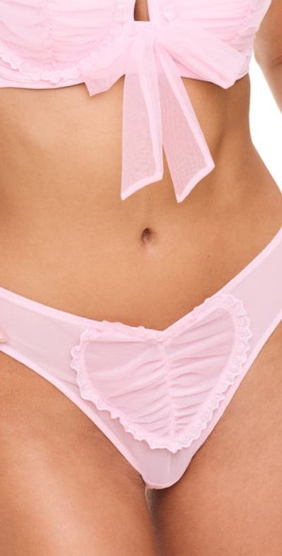 Adore Me Adore Me Lovey Tanga Panties in Light Pink at Nordstrom, Size X-Small
