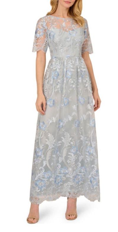 chinese dress ladies Adrianna Papell Platinum 40461 main image 1