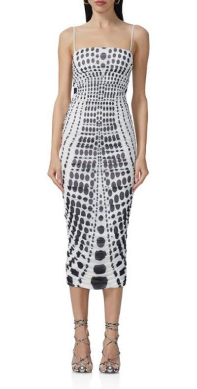 AFRM - Hazel Print Sleeveless Midi Dress in Illusion Dot at Nordstrom, Size  X-Small