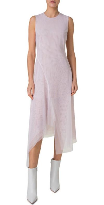 Akris Akris Sleeveless Technical Tulle Dress in Blush at Nordstrom, Size 4