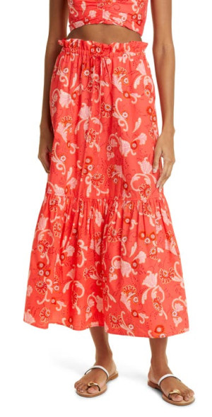 Floral Nordstrom High Low Skirt Francis Floral Cotton Maxi Skirt