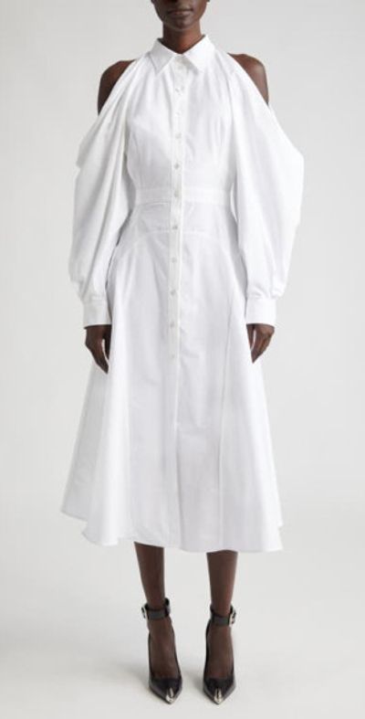 alexander mcqueen white shirt dress Alexander McQueen white shirt dress size 40 IT
