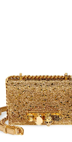 Alexander Mcqueen Gold Bag Alexander McQueen Jewelled Embossed