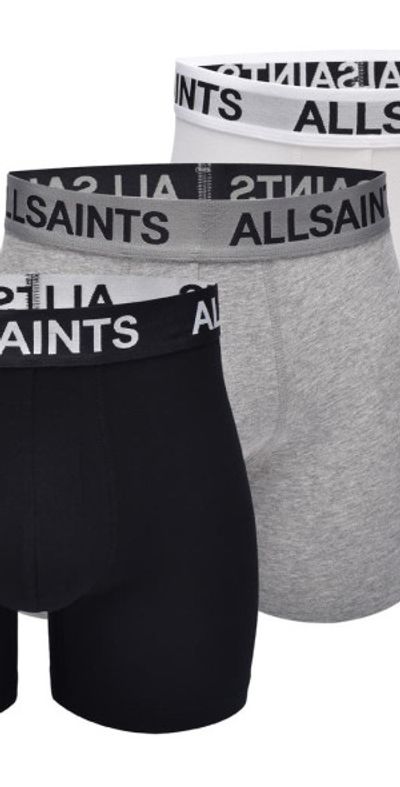 AllSaints AllSaints 3-Pack 5-Inch Contour Pouch Boxer Briefs in Grey Multi at Nordstrom, Size Small