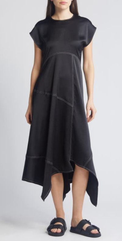 black all saints dress ALL SAINTS SPITAFIELDS Misae Bubble Mini Dress in Black