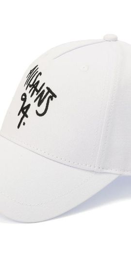 AllSaints AllSaints Spray Logo Embroidered Baseball Cap in White at Nordstrom