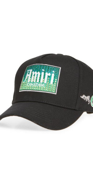 AMIRI - Logo Lounge Box Crystal Embellished Adjustable Baseball