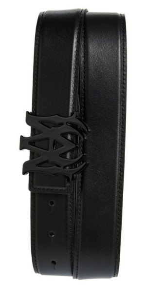 AMIRI - Monogram Logo Leather Belt in Black at Nordstrom