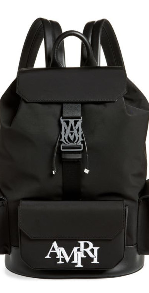 AMIRI - Staggered Logo Backpack in Black