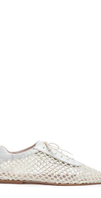 Andrea Gomez Andrea Gomez Antonia Mesh Flat in Off White at Nordstrom, Size 35
