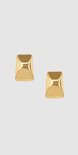 ANINE BING ANINE BING Curved Rectangle Earrings in Gold at Nordstrom