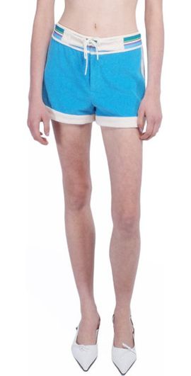Anna Sui Anna Sui Cabana Terry Shorts in Ocean Blue at Nordstrom, Size X-Small