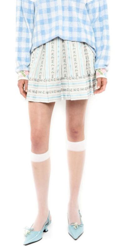 Anna Sui Anna Sui Ribbon Roses Skirt in White Multi at Nordstrom, Size 2