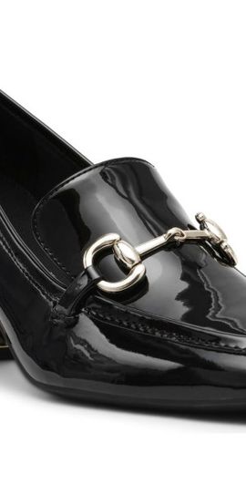 Anne Klein Anne Klein Tobi Bit Loafer Pump in Black Patent at Nordstrom, Size 6.5