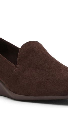 Anne Klein Anne Klein Wendell Wedge Pump in Chocolate at Nordstrom, Size 5.5