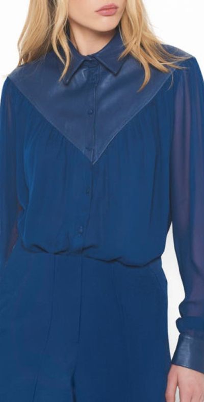 AS by DF AS by DF Jenna Blouse in Navy Blue at Nordstrom, Size X-Small