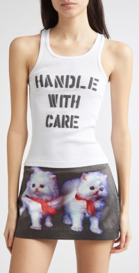 Ashley Williams - White 'I Heart Me' Tank Top