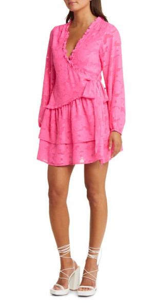 Asos Pink Long Sleeve Dress ASOS DESIGN Tall Structured Long Sleeve Maxi  Dress With Ruched