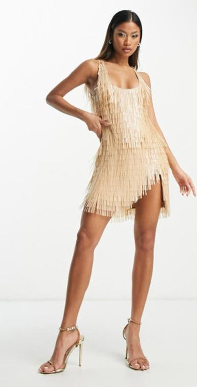 white christmas dresses Midi Dress in Cotton Mesh with Fringes – Akris Inc