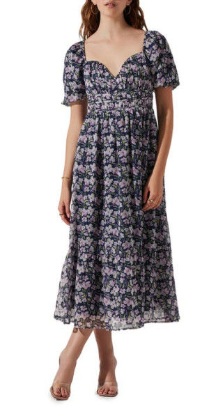 Robe Denim ASTR Avec Laçage - Taille L Bleu - Occasion Très Bon état (sans Défauts)