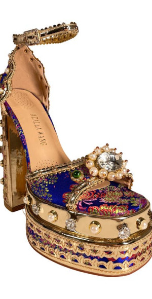 ファナム金貨 マイソール王国 ハイダル・アリー 約0.32g No.2123 AZALEA WANG - Cici Platform Sandal in Blue at Nordstrom