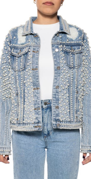 AURALEE silk denim ノーカラージャケット AURALEE silk denim ノー