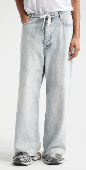 Balenciaga - Baggy Denim Jeans in 9780 Bleached Ring at