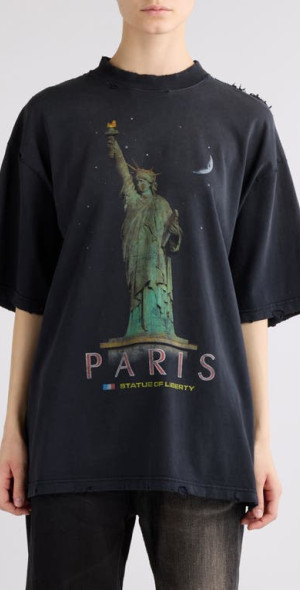 平本蓮着用　Balenciaga PARIS LIBERTY Tシャツ XXS 平本蓮着用 Balenciaga PARIS LIBERTY Tシャツ XXS