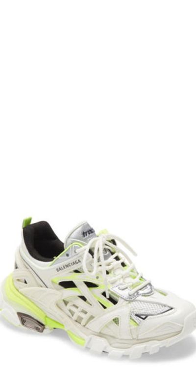 Balenciaga Balenciaga Track 2.0 Sneaker in White/fluo Yellow at Nordstrom