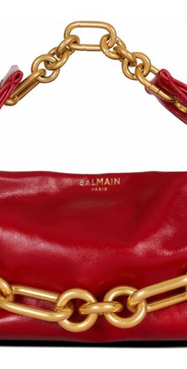 Balmain Balmain Sync Mini bag in calfskin leather in Red at Nordstrom
