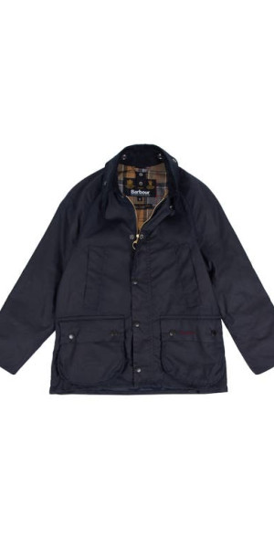 Barbour - Kids' Bedale Waxed Cotton Jacket in Navy