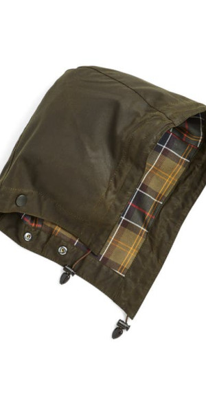 Barbour - Waxed Cotton Hood in Olive at Nordstrom