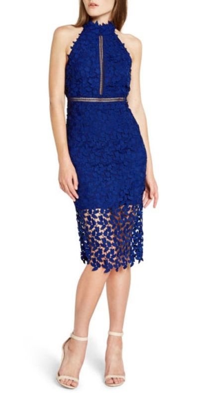 bardot gemma halter lace dress size:10W