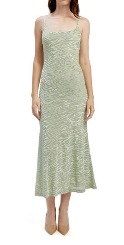 Bardot Bardot Nadira Burnout Midi Dress in Soft Sage