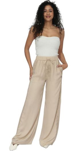 Belle & Bloom Belle & Bloom Everywhere All At Once Wide Leg Pant in Latte at Nordstrom, Size Large Au