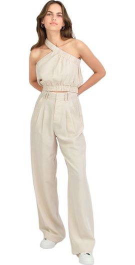 Belle & Bloom Belle & Bloom State of Play Wide Leg Pant in Sand at Nordstrom, Size X-Small Au