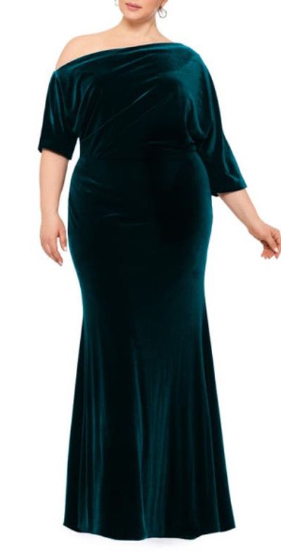 green velvet dress nordstrom NWT Women Petite Size 12 Nordstrom Cece Green Mia Burnout Velvet Slip Mini Dress