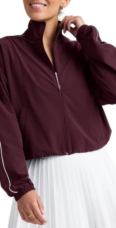 Beyond Yoga Beyond Yoga Track Jacket in Black Cherry at Nordstrom, Size X-Small