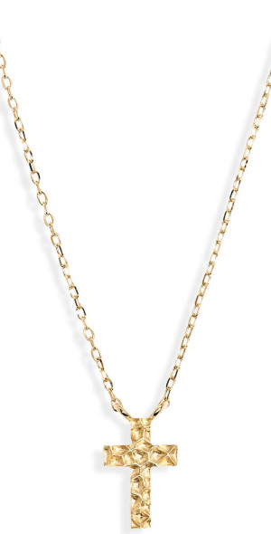 Bony Levy 14K Gold Cross Pendant Necklace in 14K Yellow Gold at Nordstrom Size 18