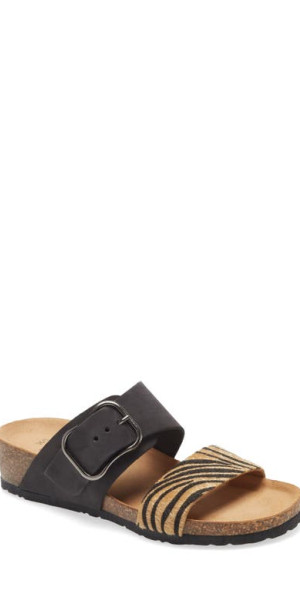 Y-3 Black Calf Leather Bos Taurus Flat Sandals