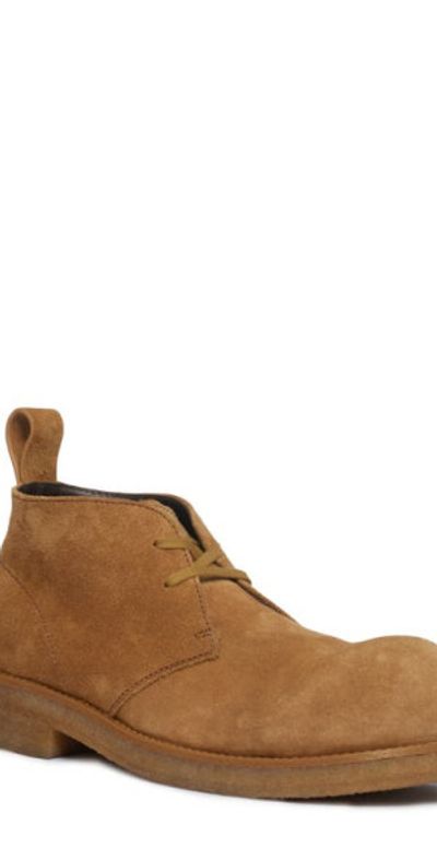 Bottega Veneta - Helium Suede Chukka Boot in 2543 Camel at  display picture 3